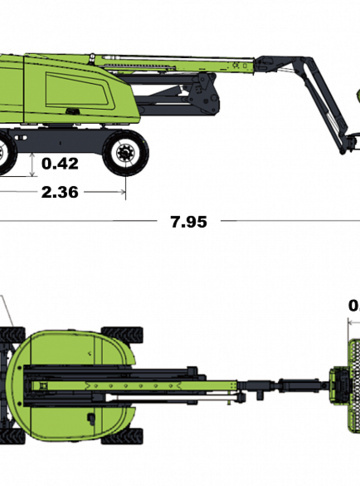  - диаграмма рабочей зоны